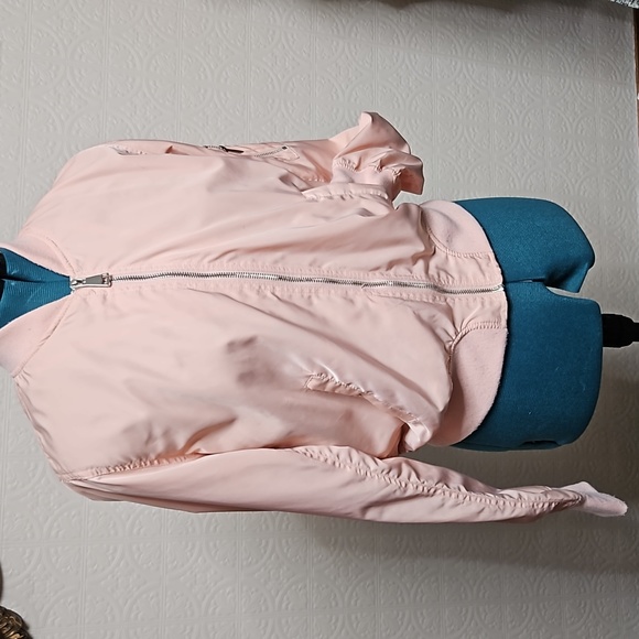 Pink Heart Quilted Hooded Jacket
